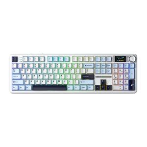Bàn phím AULA F108 Pro (Xanh dương trắng tím đậm/ Reaper switch) F10806